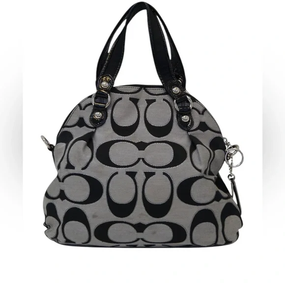 Coach Poppy Metallic Signature Bag - Picture 4 of 6